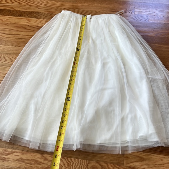 NWT BHLDN Leena Tulle Midi Skirt Ivory Sizes 0, 2, 4, - Picture 9 of 17